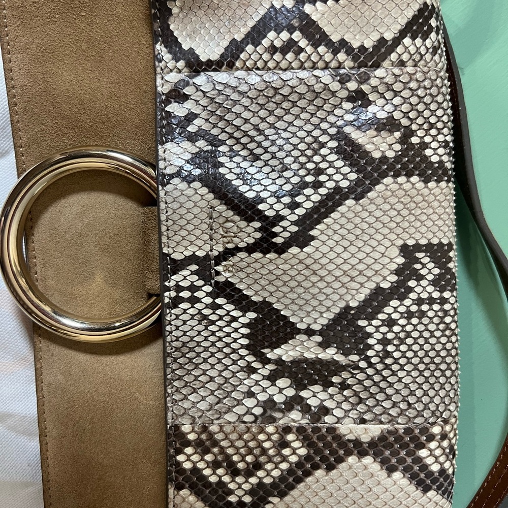 Chloe Faye Shoulder Bag Leather and Python - Picture 3 of 10
